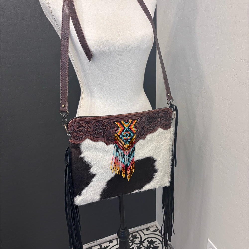 American Darling Leather Fringe Bag